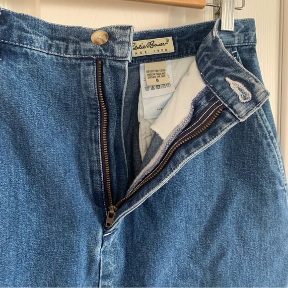 Eddie Bower 100% Cotton Denim Jean Skirt - Picture 4 of 10